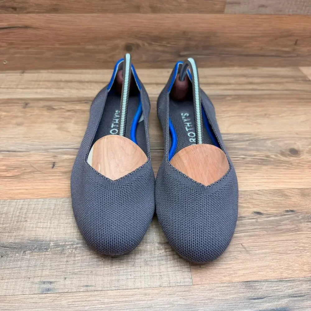 Rothys  Women's Shoes Size 9.5 Purple Washable Round Toe Ballet Loafers